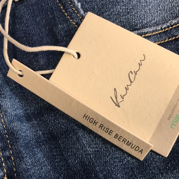 🐠KANCAN High Rise Bermuda Shorts High Waisted Stretch Size 24 | NWT! - Picture 7 of 9